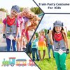 Kyson Kids Train Engineer Costume Train Conductor Dress Up Kit for Train Themed Birthday Party Halloween Dress Up Career Day (Dark Steel Blue)
