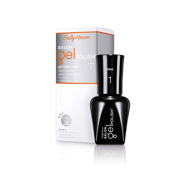 Sally Hansen Salon Gel Polish™, Gel Base Coat, Chip Resistant, Shiny Finish, LED Lamp Required