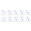 GiftWrap Etc. Small Double Sided Suction Cups - 20 mm, Set of 10, Clear, Christmas, for Glass Windows, Windshield, Tile, Kitchen, Bathroom Mirror, Shower Wall, Terrarium, Car Window, Office