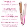 Lee Stafford Professional Hair Straightener/Flat Iron - Coco LoCo Ceramic Straightening Irons - Variable Temperature Control - Floating Plates - Pink Styler