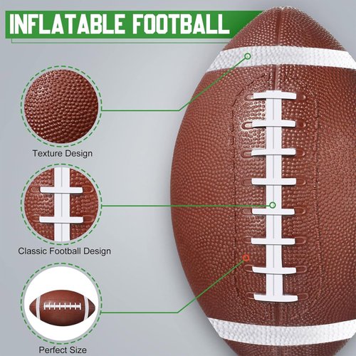 Chivao 6 Pieces Mini Football Mini Inflatable Football Kids Football Playground Balls for Kids Junior Outdoor Indoor Family Games Football Lovers Gifts Birthday Favors (7.2 Inch) (7.2 Inch)