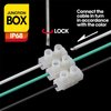 Junction Box Outdoor Waterproof IP68 3 Way Plug Line M25 Coaxial Cable Connector Wire Range 4 to14mm Electrical External Power Cord Junction Boxes