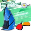 HIMAL Pickleball Bag-Adjustable Pickleball,Tennis,Racketball Sling Bag-Pickleball Backpack with Water Bottle Holder for Men and Women,Blue