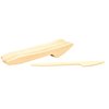 TableCraft BAMDKN65 Cash & Carry Disposable Knives, Pine Wood Utensils, Natural Finish, Pack of 25, Lightweight and Single-Use for Convenient Dining Solutions