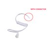 KEYBLU 10 Pcs Clear Acoustic Coil Tube Replacement for Two Way Radio Sercurity Earpiece, Headset (with Connector 10 Pack)