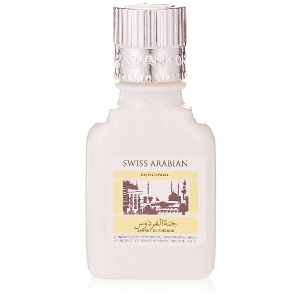 Jannet EL Firdaus (White) 9mL CPO | Alcohol Free and Vegan Attar Perfume Oil | Givaudan Original and Traditional Formulation from 1974 | by Swiss Arabian Dubai, UAE.