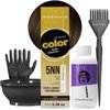 MOEHAIR Hair Coloring Kit | 5NN Permanent Hair Color (Light Brown Intense), 20 Volume Developer 6%, Coloring Brush, Gloves & Mixing Bowl | Keratin Infused Color | Gray Coverage | Adds Shines