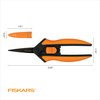 Fiskars Micro-Tip Pruning Snips - 6" Garden Shears with Sharp Precision-Ground Non-Stick Coated Stainless Steel Blade - Gardening Tool Scissors with SoftGrip Handle