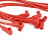 Universal Spark Plug Wire Set 8.5mm with Red Silicone Jacket and 90 Degree Boots Replaces Accel 4041