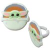 DECOPAC Star Wars The Mandalorian The Child Rings, Cupcake Decorations, Food Safe Cake Toppers – 24 Pack