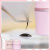 Lyon lash Glue Storage Container, Pink Gold, Airtight Adhesive Holder For Eyelash Extension Glues, Sealed Jar/Tank/Box/Bottle, Lashes Extensions Supplies