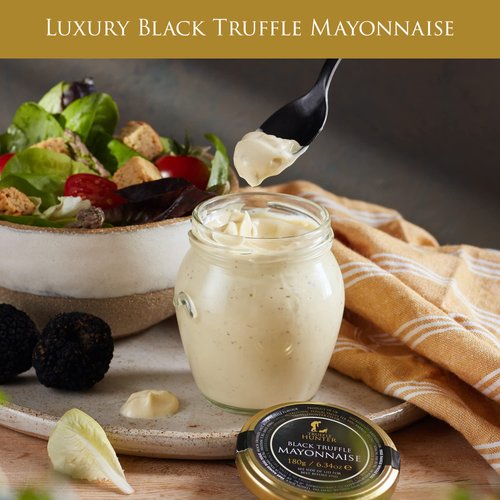 TruffleHunter - Black Truffle Mayonnaise - Gourmet Condiments - 6.09 Oz