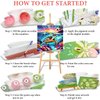 WEMEON Sea Turtle Paint by Numbers Kit for Kids with Framed- Easy Paint by Numbers Kit for Kids Age 4-12, Simple Painting Paint by Numbers for Gift Home Wall Decor(10x10Inch)