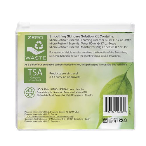 PEVONIA Micro-Retinol Trial Kit - Smoothing Skincare Solution, 11.68 fl. oz.