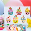 T-Antrix 24 Sheets Make Your Own Cupcake Stickers Make A Face Stickers for Kids Toddlers with DIY Craft Stickers Kids Party Favor Supplies Crafts