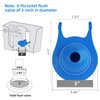 iFealClear 3-Inch Toilet Flappers Replacement Compatible with Gerber 99-788, Water Saving, High Performance Rubber Toilet Flapper Fits 3 Inch Toilet Flush Valve, Easy to Install - Blue