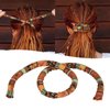 Spiral Lock Hair Tie Dreadlock Accessory with Bendable and Portable Wire Core, Stylish and Delicate Hair Tie Spiral Bendable Tie for Women Men Thick Curly Hair