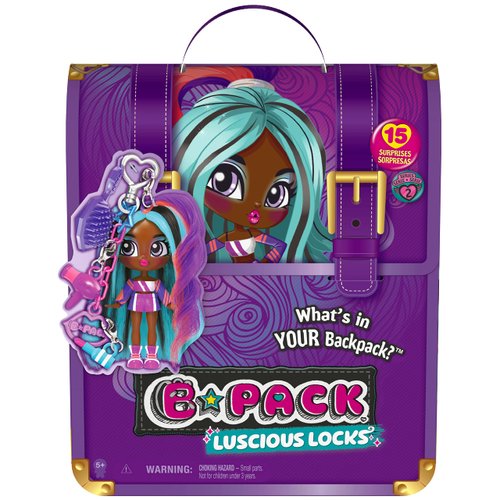 B Pack, Luscious Locks Gal XE Collectible Doll with Removable Hair Extension and Doll Accessories, 3.5-inch, Kids Toys for Girls Ages 5 and up