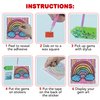 Window Art Suncatcher Kit for Kids - Suncatcher Craft Kit for Girls - Window Art Crafts for Kids 4 5 6 7 8 - Art Craft Kit with Gems, Stylus Tools, Trays, Hanging Tape, and More - Crafts for Toddlers