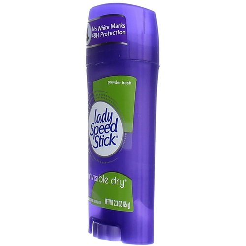 Lady Speed Stick Deodorant 2.3 Ounce Powder Fresh Invisi Dry (68ml) (3 Pack)