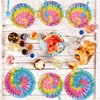 100 Pcs Tie Dye Party Plates and Napkins Set Tie Dye Birthday Party Decorations Girls Tie Dye Supplies Tie Dye Tableware Tie Dye Themed Party Favors for Boys Birthday Party Decorations Serves 25