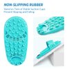 meidong Silicone Shower Foot Scrubber Personal Foot Massage and Cleaning, Non-Slip Foot Scrubber for Men and Women (1PCS Green)