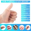 ANCIRS 20pcs Gel Finger Support Protector Caps Gloves, Gel Finger Cots/Covers, Silicone Fingertips for Hands Cracking, Eczema Skin, Trigger Finger Arthritis Pain Relief