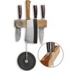 Premium 10 inch Magnetic Knife Holder for Wall with Double Storage & Charming Wood - Knife Magnetic Strip, Knife Magnet, Magnet Knife Holder Strip, Magnetic Knife Strip Knife Rack Kitchen Knife Holder