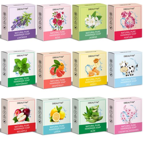 12 Pack Bar Soap Gifts,Bridesmaid Gifts,Stocking Stuffers for Women,Christmas Gifts Nurse Gifts Bath Soaps Body Wash Bar Scented Soap Bar,Travel Size Soap Bar Bulk Thank You Gifts Appreciation Gifts