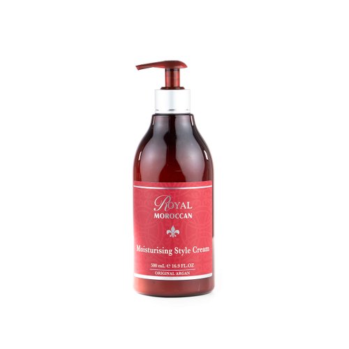 Style Cream for Frizzy Hair Control and Color Treated Hair | Style Defining Cream | Moisturizing Style Conditioner Cream | Hair Styling Cream (Royal Moroccan Argan Oil Hair Products | (500 ml 16.9)