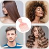 Afro Hair Pick Comb Wide Tooth Comb for Curls Hair Styling Tool Afro Pick for Women and Men Detangling Lifting Comb 4.8 Inches, Pink