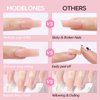 modelones Poly Nail Gel Builder Nail Extension Gel Nude Nature Color Light Apricot Acrylic Nails Enhancement Thickening Trendy Nail Art Design Salon Professional Technician Tool 50ML 1.76oz