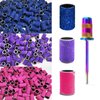 Nail Drill Bits Sanding Bands for Nail Drill, Corfulra Drill Bits for Nails 210pcs Sanding Bands Coarse Fine #80#150#240 Grits with Rainbow Mandrel Bit for Electric Nail Drill Nail Accessories Tool