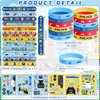 Obussgar Police Party Favour Supplies including Police Gift Bags, Stickers, Badges, Wristbands for Police Theme Birthday Party