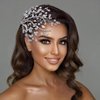 DIMNIE Wedding Hair Comb Sparkling Rhinestone Bridal Headpiece Silver Wedding Hair Accessories