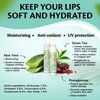 Caribbean Breeze Lip Sunscreen Chapstick Essentials, Sunscreen Lip Balm SPF 50 with Green Tea, Pomegranate, and Aloe Extracts, 0.15 oz, Pack of 4