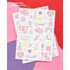 xo, Fetti Pastel Rainbow Temporary Tattoos - 50 Iridescent Foil Styles | Preppy Birthday Party Supplies, Smiley Party Favors, Party Vibes Only