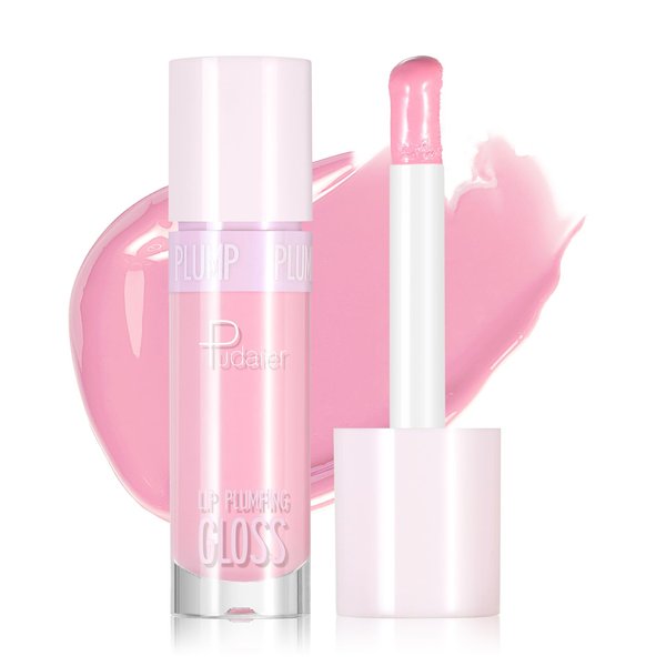 ZUK Plumping Lip Gloss, Hydrating Lip Gloss for Women Girls, Tinted Lip Gloss, Moisturizing, Fuller Looking Lips, Vegan & Cruelty-free