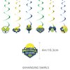 36PCS Pickleball Birthday Party Decorations Party Supplies Includes Pickball Birthday Banner-Hanging Swirls-Cake Topper-Cupcake Toppers-Balloons for Pickball Party Favor Decorations
