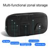 Car Sun Visor Organizer, Sunglass Holder and Storage Pocket, Card Cash Pouch with Multi-Pocket Net Zipper, Case Bag for License Pen Key, Auto Interior Accessories for Truck, SUV, Van (Black)