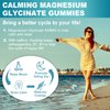 Sugar Free Magnesium Glycinate Gummies 400mg with Ashwagandha, B1, B3, Rhodiola Rosea & Saffron for Support Rest, Mood & Calm Magnesium Gummies for Adults, Chewable Magnesium Supplement, Vegan, 120Ct