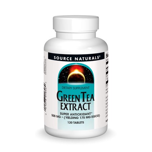 Source Naturals Green Tea Extract 500 mg Super Antioxidant - 120 Tablets