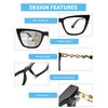 JM 2 Pack Photochromic Bifocal Reading Sunglasses for Women, Cat Eye Blue Light Glasses, Black & Tortoise +4.0