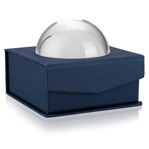 Sumnacon Crystal Magnifying Glass Dome -4'' Crystal Magnifier Dome, Fuctional Paperweight/Photography/Decoration, Reading Aid for Blueprints, Maps, Small Fine Print Etc