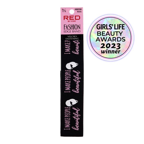 Red by Kiss Fashion Lace Melting Elastic Band for Wigs and Edge Laying, Perfect fit during all activity, Keep Baby Hairs in Place (Wide 1-1/2")
