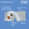 POPSUGAR Weighted Sleep Eye Mask, Light-Blocking and Silk Eye Mask for Adults and Women, Best for Sleeping and Travel, Comfortable Contoured Design