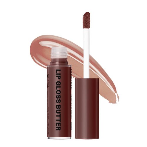 Fovcos Professional Makeup Butter Lip Gloss, Moisturizing Lip Glow Oil, Hydrating Lip Balm, Lip Tint Stain, Lip Plumping Gloss, Non-Sticky Long Lasting Lip Oil Gloss (#4)