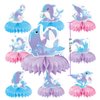 9Pcs Dolphin Party Decorations Dolphin Honeycomb Centerpieces Table Topper Favors for Kids Supplies