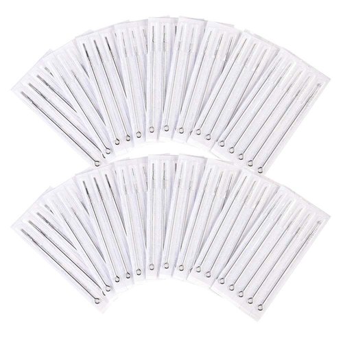 AW 100pcs Tattoo Needles Disposable Sterile Mixed Sizes 3RL 5RL 7RL 9RL 5RS 7RS 9RS 5M1 7M1 9M1