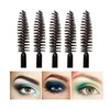 G2PLUS 100PCS Disposable Eyelash Brushes, Adjustable Mascara Wands Makeup Applicator Kits, Eyelash Spoolies Brushes for Eyelash Extensions and Eyebrows (Black)